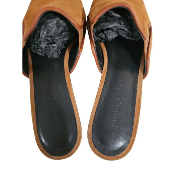 Jenni Kayne Suede Mules Saddle Size 8 - Picture 8 of 11